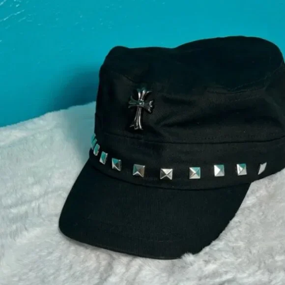 Celine Triomphe Womens Adjustable Baseball Cap Hat in black display picture 2